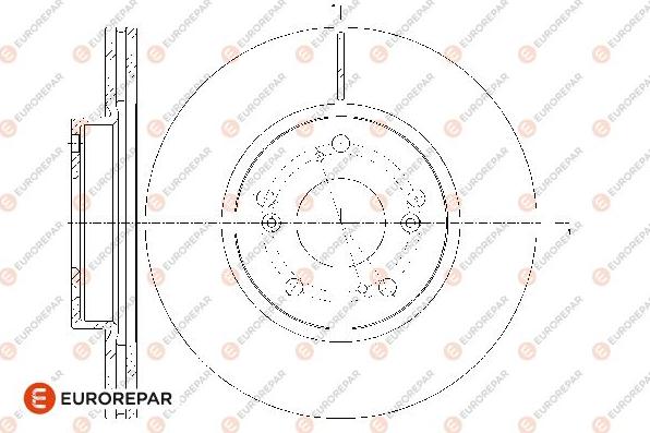 EUROREPAR 1667860980 - Тормозной диск autosila-amz.com