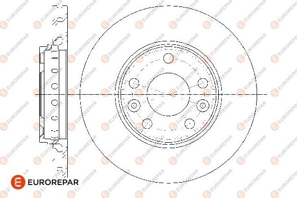 EUROREPAR 1667860480 - Тормозной диск autosila-amz.com