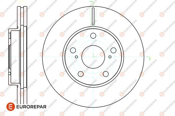 EUROREPAR 1667861380 - Тормозной диск autosila-amz.com