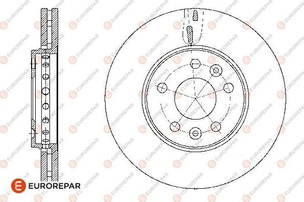 EUROREPAR 1667863980 - Тормозной диск autosila-amz.com