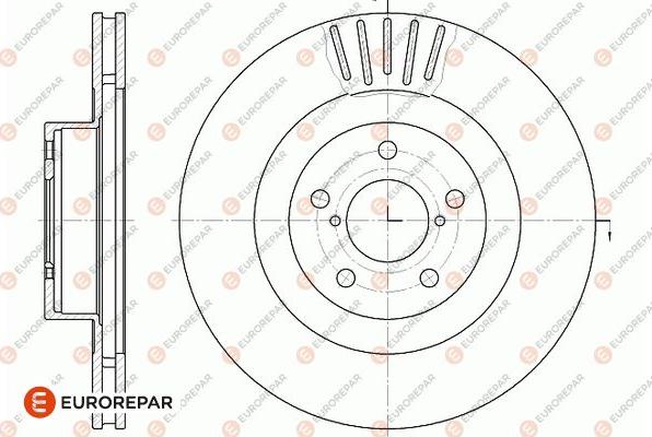 EUROREPAR 1667862480 - Тормозной диск autosila-amz.com