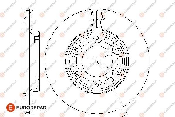 EUROREPAR 1667867480 - Тормозной диск autosila-amz.com