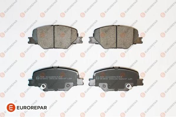 EUROREPAR 1667816880 - Колодки тормозные дисковые OPEL INSIGNIA B (Z18), INSIGNIA B GRAND SPORT (Z18) 17> autosila-amz.com