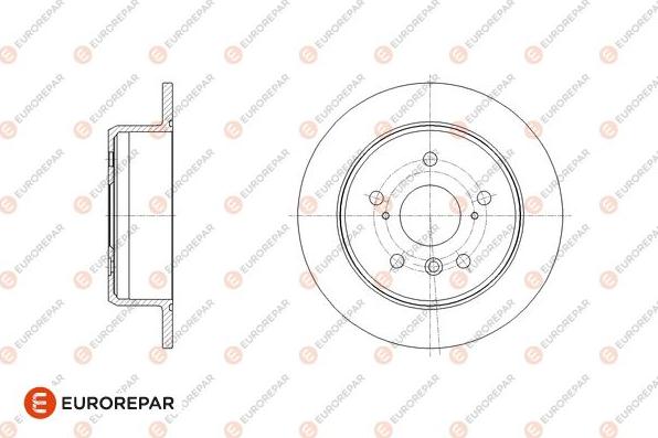 EUROREPAR 1667870480 - Тормозной диск autosila-amz.com