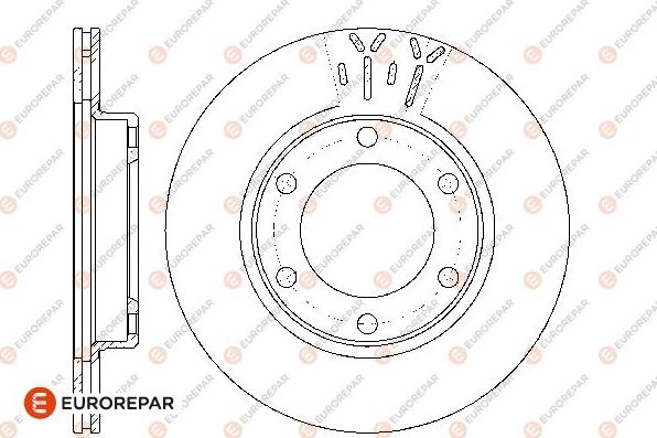 EUROREPAR 1667870280 - Тормозной диск autosila-amz.com