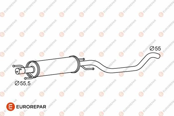 EUROREPAR 1609218080 - Предглушитель выхлопных газов autosila-amz.com