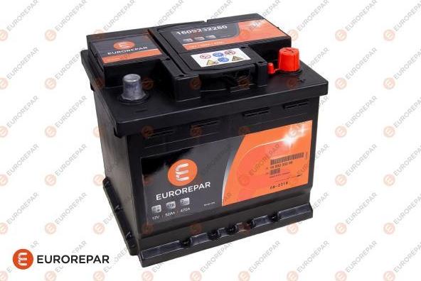 EUROREPAR 1609232280 - Стартерная аккумуляторная батарея, АКБ autosila-amz.com