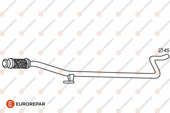 EUROREPAR 1609221680 - Труба выхлопного газа autosila-amz.com