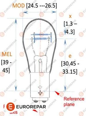 EUROREPAR 1616431380 - Лампа накаливания, фонарь указателя поворота autosila-amz.com