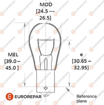 EUROREPAR 1616431280 - Лампа накаливания, фонарь указателя поворота autosila-amz.com