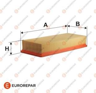 EUROREPAR 1616268280 - Воздушный фильтр, двигатель autosila-amz.com