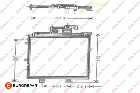 EUROREPAR 1610159480 - Конденсатор кондиционера autosila-amz.com