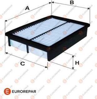 EUROREPAR 1611155080 - Воздушный фильтр, двигатель autosila-amz.com