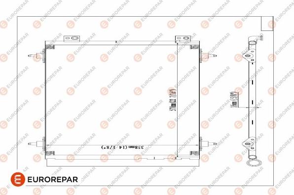 EUROREPAR 1618100480 - Конденсатор кондиционера autosila-amz.com