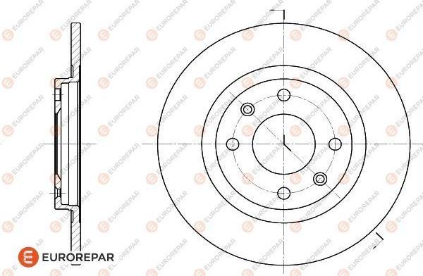 EUROREPAR 1618859980 - Тормозной диск autosila-amz.com