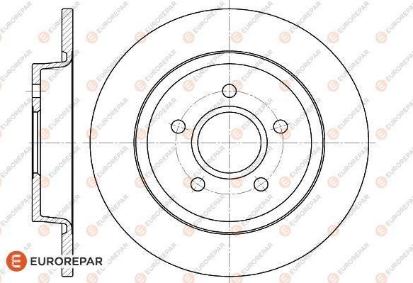 EUROREPAR 1618869780 - Тормозной диск autosila-amz.com