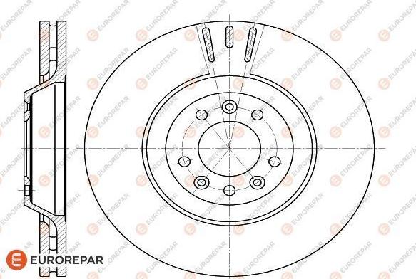 EUROREPAR 1618864680 - Тормозной диск autosila-amz.com