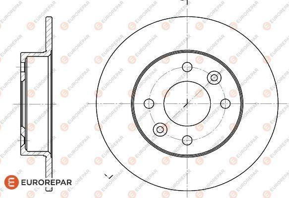 EUROREPAR 1618866680 - Тормозной диск autosila-amz.com