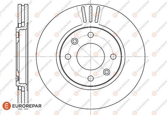 EUROREPAR 1618860680 - Тормозной диск autosila-amz.com