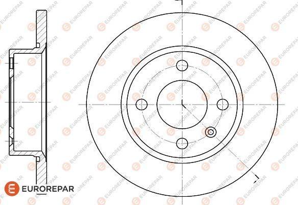 EUROREPAR 1618868480 - Тормозной диск autosila-amz.com