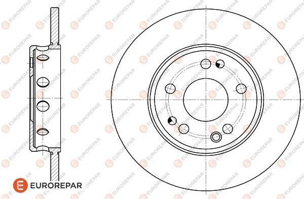 EUROREPAR 1618868180 - Тормозной диск autosila-amz.com