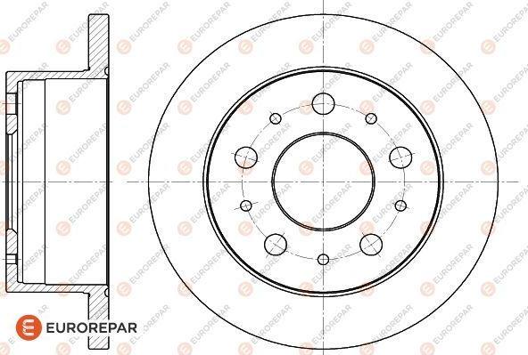 EUROREPAR 1618863480 - Тормозной диск autosila-amz.com