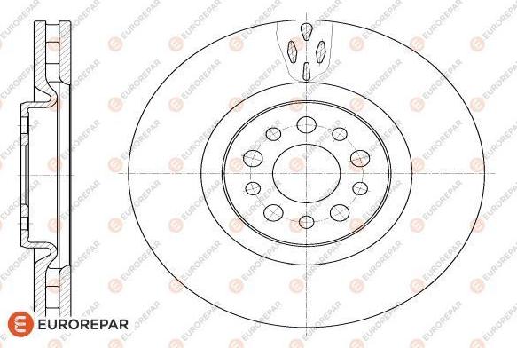 EUROREPAR 1618863180 - Тормозной диск autosila-amz.com