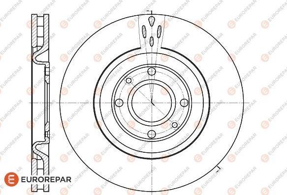 EUROREPAR 1618863780 - Тормозной диск autosila-amz.com