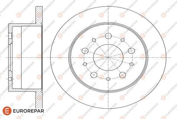 EUROREPAR 1618862980 - Тормозной диск autosila-amz.com