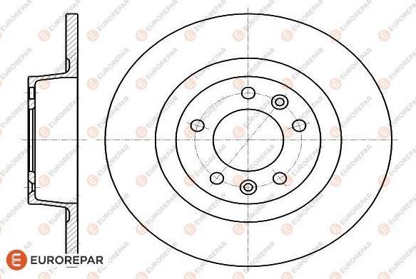 EUROREPAR 1618862480 - Тормозной диск autosila-amz.com