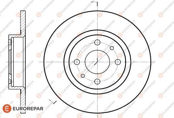 EUROREPAR 1618867380 - Тормозной диск autosila-amz.com