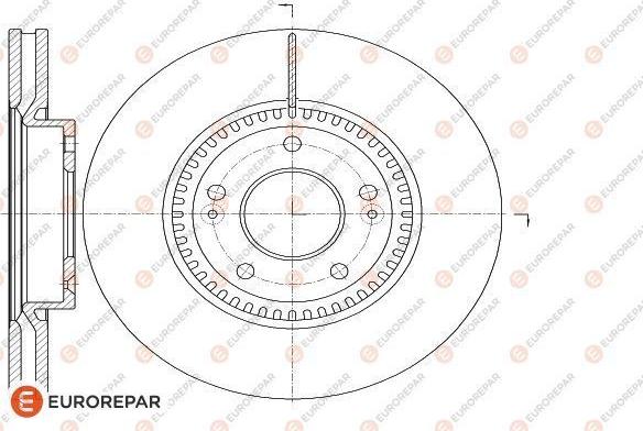 EUROREPAR 1618889980 - Диск тормозной HYUNDAI CRETA/iX35/i40/KIA SPORTAGE передний вент.D 300мм. autosila-amz.com