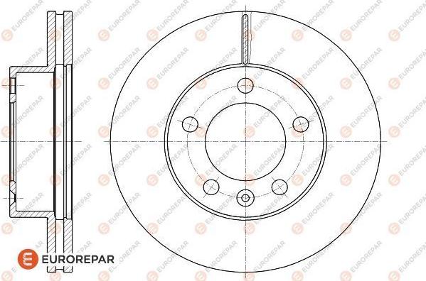 EUROREPAR 1618885880 - Тормозной диск autosila-amz.com