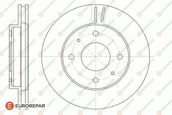 EUROREPAR 1618885380 - Тормозной диск autosila-amz.com