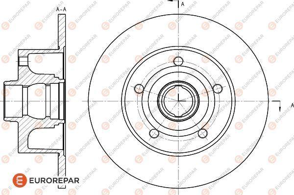 EUROREPAR 1618885780 - Тормозной диск autosila-amz.com