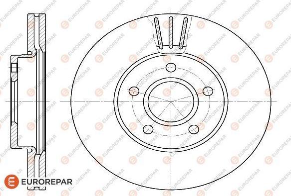 EUROREPAR 1618880180 - Тормозной диск autosila-amz.com