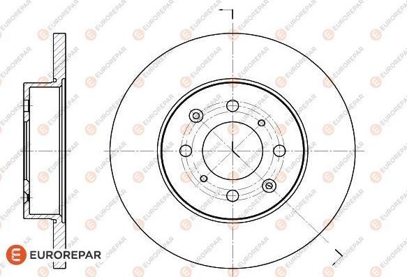 EUROREPAR 1618881480 - Тормозной диск autosila-amz.com