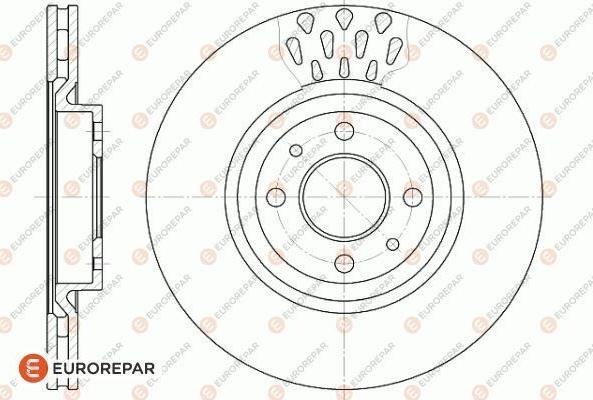 EUROREPAR 1618881680 - Тормозной диск autosila-amz.com