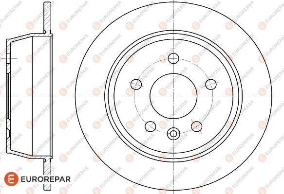 EUROREPAR 1618881880 - Тормозной диск autosila-amz.com