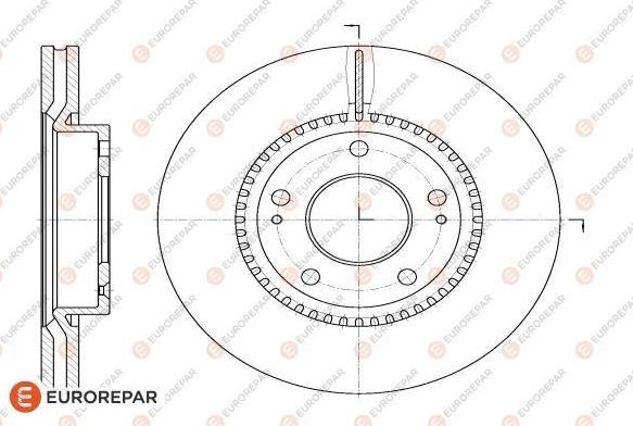 EUROREPAR 1618888980 - Тормозной диск autosila-amz.com