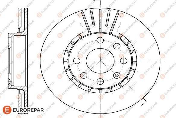 EUROREPAR 1618883980 - Тормозной диск autosila-amz.com