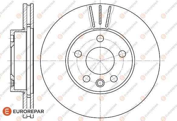 EUROREPAR 1618883280 - Тормозной диск autosila-amz.com