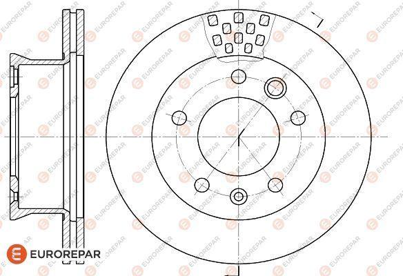 EUROREPAR 1618882380 - Тормозной диск autosila-amz.com