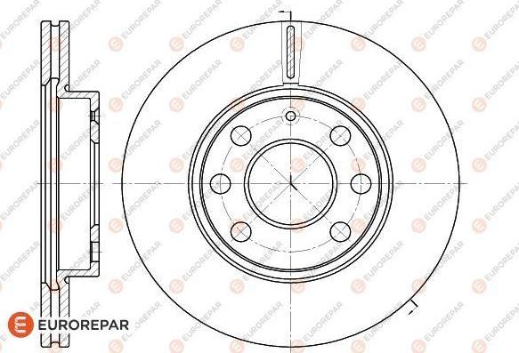 EUROREPAR 1618879480 - Тормозной диск autosila-amz.com