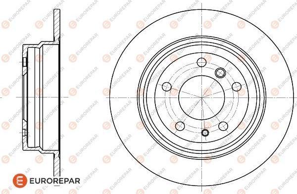 EUROREPAR 1618874380 - Набор задних тормозных дисков (2 шт) autosila-amz.com