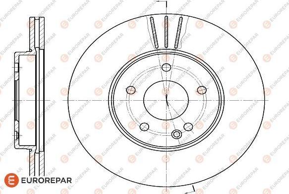 EUROREPAR 1618875180 - Тормозной диск autosila-amz.com