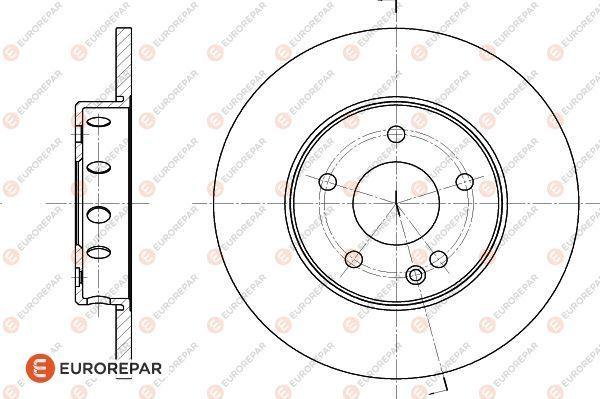 EUROREPAR 1618875880 - Тормозной диск autosila-amz.com