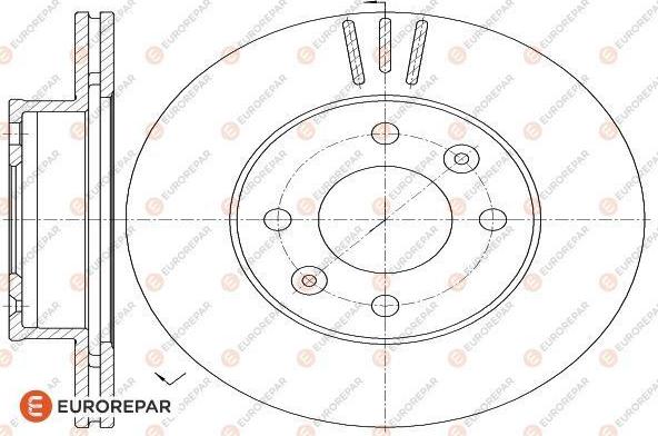 EUROREPAR 1618870480 - Тормозной диск autosila-amz.com