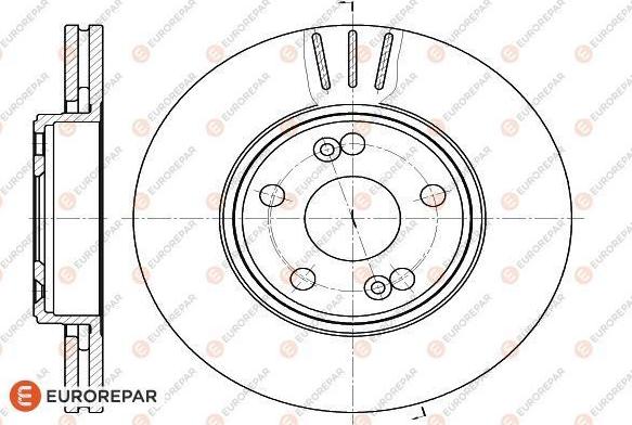 EUROREPAR 1618878080 - Тормозной диск autosila-amz.com