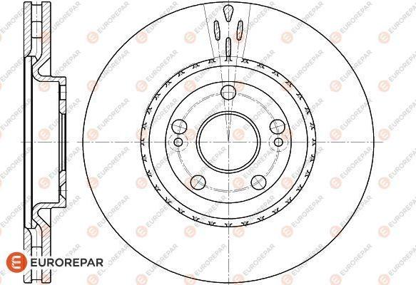 EUROREPAR 1618878180 - Тормозной диск autosila-amz.com